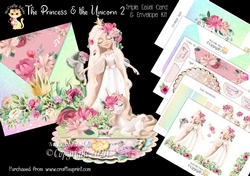 The Princess & The Unicorn 2 Triple Easel Card Mini Kit