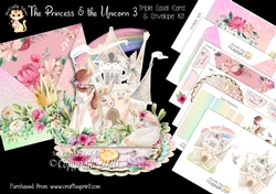 The Princess & The Unicorn 3 Triple Easel Card Mini Kit