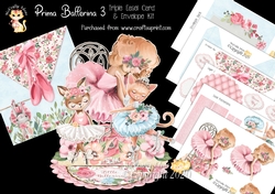 Prima Ballerina 3 Triple Easel Card Mini Kit