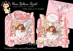 Prima Ballerina Recital Shape the Scene 3D Card and Envelope Kit.