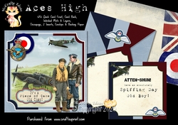 Aces High - 6x6 Complete Card & Envelope Kit