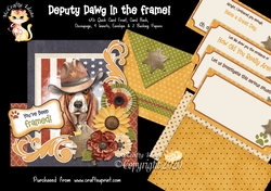 Deputy Dawg in the Frame - 6x6 Complete Card & Envelope Kit