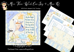 More Than Words Can Say 4 Card Front and Inserts Kit