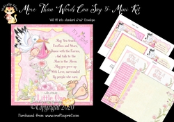 More Than Words Can Say 5 Card Front and Inserts Kit
