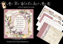 More Than Words Can Say 6 Card Front and Inserts Kit