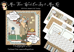 More Than Words Can Say 8 Card Front and Inserts Kit