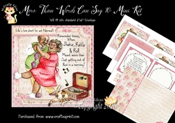More Than Words Can Say 10 Card Front and Inserts Kit