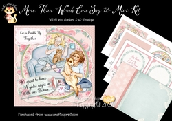 More Than Words Can Say 12 Card Front and Inserts Kit