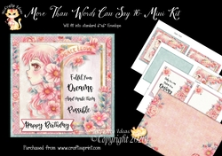 More Than Words Can Say 16 Card Front and Inserts Kit
