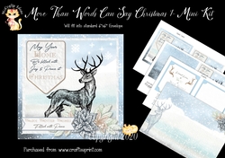 More Than Words Can Say Christmas 1 Card Front and Inserts Kit