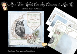 More Than Words Can Say Christmas 2 Card Front and Inserts Kit