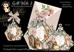 Gentle Winter 2 3d Terrarium Cards & Envelopes Kit