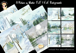 A Picture of Winter Background Papers
