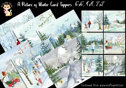 A Picture of Winter Card Toppers - 6x6, 4x4, 2x2