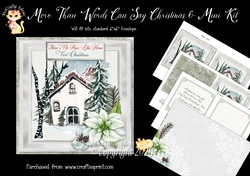 More Than Words Can Say Christmas 6 Card Front and Inserts Kit