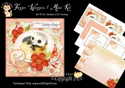Fuzzie Wuzzies 1 Card Front and Inserts Kit