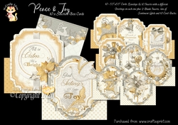 Peace & Joy Box 10 Cards & Envelope Set