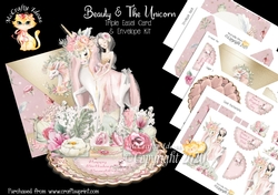 Beauty & The Unicorn 1 Triple Easel Card Mini Kit