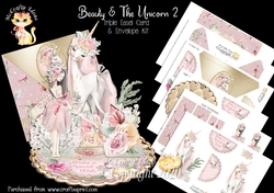 Beauty & The Unicorn 2 Triple Easel Card Mini Kit