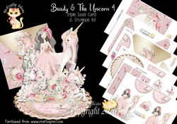 Beauty & The Unicorn 4 Triple Easel Card Mini Kit