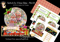 Santa & Co. 3 Snow Globe Mini Kit