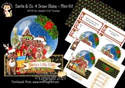 Santa & Co. 4 Snow Globe Mini Kit