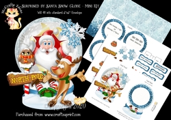 Surprised by Santa Snow Globe Mini Kit