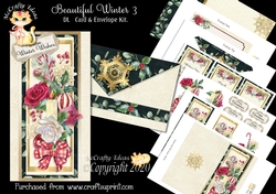 Beautiful Winter 3 DL  Card & Envelope Kit