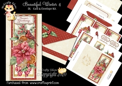 Beautiful Winter 4 DL  Card & Envelope Kit