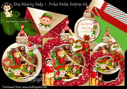 Elves Behaving Badly 1 - Pocket Bauble Surprise Kit