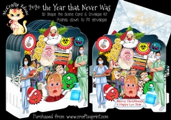 2020 The Year that Never Was! Shape the Scene 3D Card and Envelope Kit.