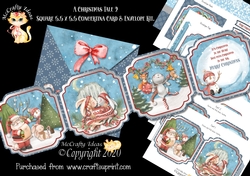 A Christmas Tale 2 Square Concertina Card