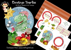 Christmas Tree Rex Snow Globe Mini Kit