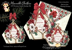 Memorable Christmas 3d Terrarium Cards & Envelopes Kit