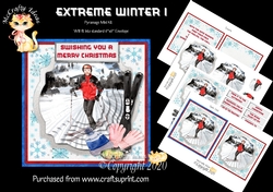 Extreme Winter 1 Pyramage Card front and Inserts Mini Kit