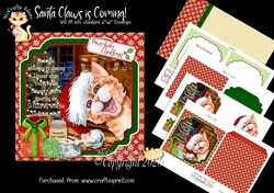 Santa Claws Complete Card and Inserts Kit