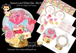 Gnome In Love 2 Glitter Globe Mini Kit