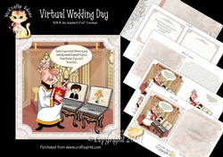 Virtual Wedding Day Complete Card and Inserts Kit