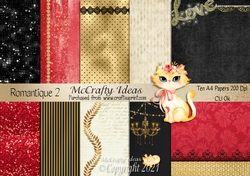 Romantique 2 10 x A4 Papers 200Dpi