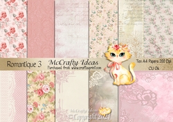 Romantique 3 10 x A4 Papers 200Dpi