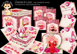 Gnome in Love Exploding Box Surprise Kit.