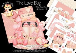 The Love Bug Triple Easel Card Mini Kit