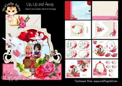 Up Up and Away Shaped Card and Envelope Kit.
