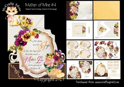 Mother of Mine #4 Shaped Card and Envelope Kit.