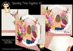 Spending Time Together #2 Complete Shaped Aperture Card & Envelope Mini Kit