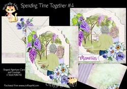 Spending Time Together #4 Complete Shaped Aperture Card & Envelope Mini Kit
