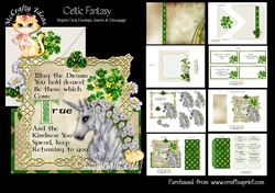 Celtic Fantasy Shaped Card and Envelope Kit.
