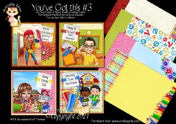 Youve Got This #3 Multi Card Front & Papers Kit