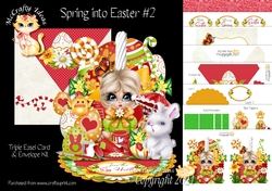 Spring into Easter #2 Triple Easel Card