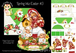Spring into Easter #3 Triple Easel Card